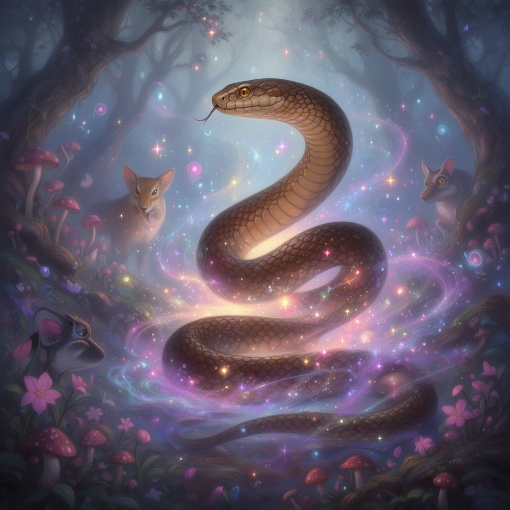 Soñar con serpiente marrón